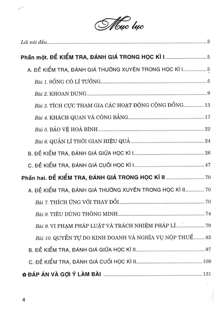 ĐỀ KIỂM TRA ĐÁNH GIÁ GIÁO DỤC CÔNG DÂN LỚP 9 (Dùng kèm SGK Kết nối tri thức)